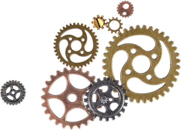 100g Steampunk Metalgear Steampunk Tandhjul Vedhæng til Smykkefremstilling