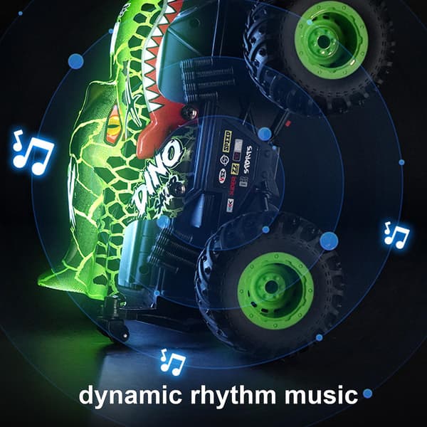 Fjernstyret bil, 2,4 GHz haj-monster trucks til børn julegave, 100 % ny B