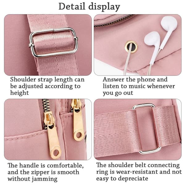 Liten Sling Ryggsäck för Kvinnor Bröstväska Blå blue