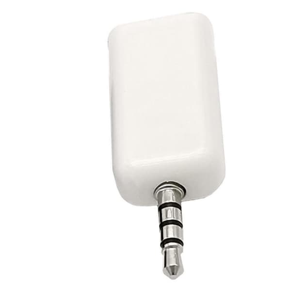 Auxiliary til USB-adapter 3,5 mm han-lydstik til USB2.0 hun-konverter til bilstereo MP3-afspilning fra UDisk sort