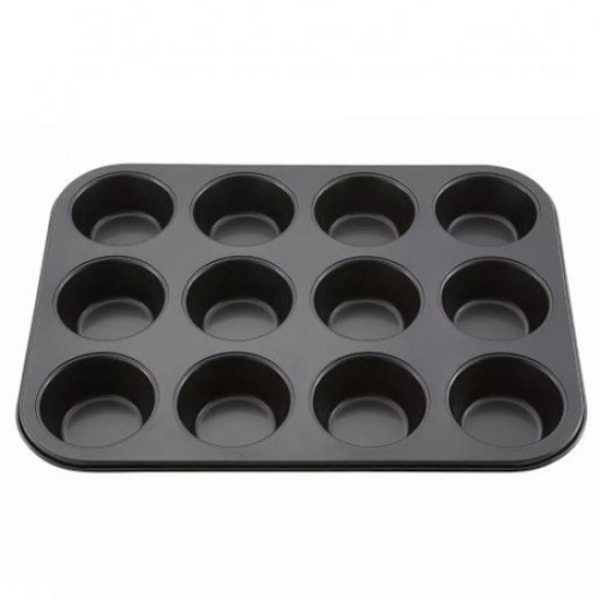 Muffinsform 12 muffins Bakeform Standard Sølv
