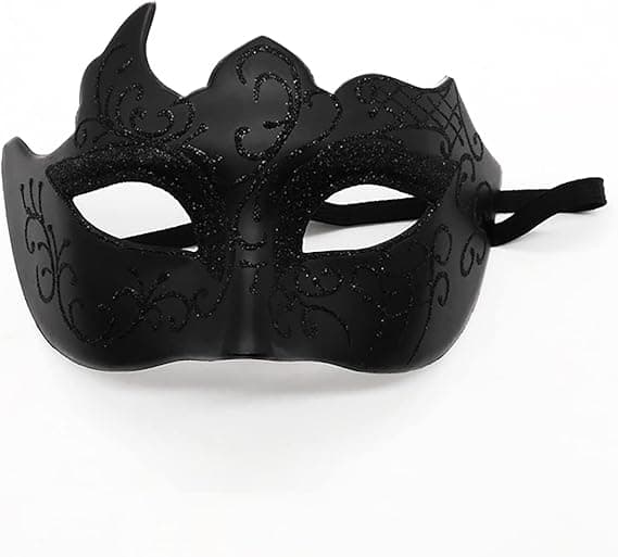 Venedigmask, maskerad, venetiansk mask för cosplay, karneval, C