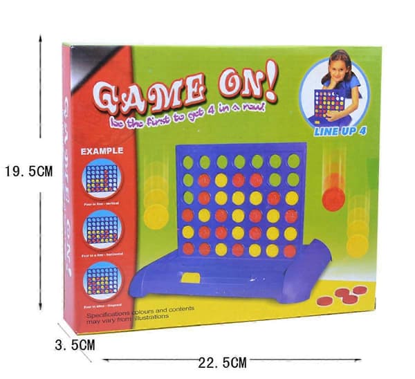 CONNECT 4 - Klassisk fire på rad-spill - Brettspill og leker for barn, gutter, jenter - Alder 6+