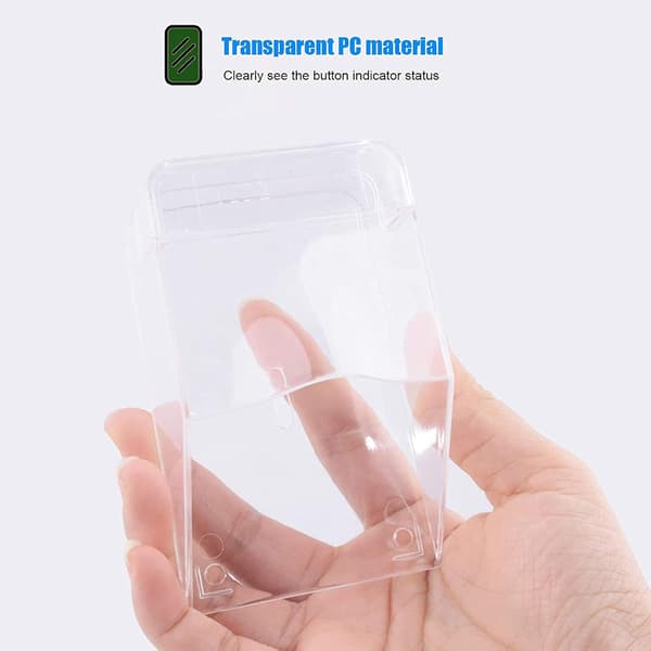 Vattentätt transparent skydd för trådlös dörrklockeknapp O
