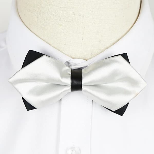 7-delad bröllopsspets dubbla lager fluga koreansk mode buss