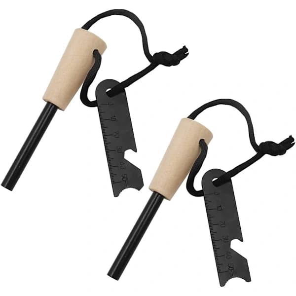 2-pack 7-i-1 Flint Kit, Överlevnadsset - Flint Överlevnads Tändare Typ