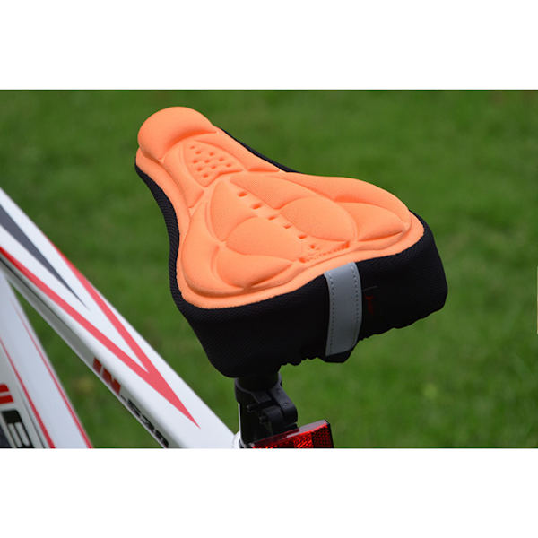 Sadelovertræk - cykelsadelovertræk med polstring orange