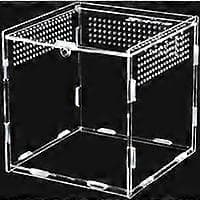 Spindelterrarium, reptiluppfödningslåda med magnetisk stängning, akrylfoderlåda för 360 graders transparent observation, bärbart terrarium för
