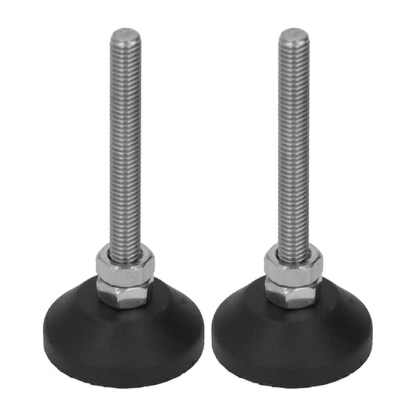 PCS Justerbare Nivelleringsfødder Nylon Gummi Base Drejelige Møbelglidere M6x50 D30