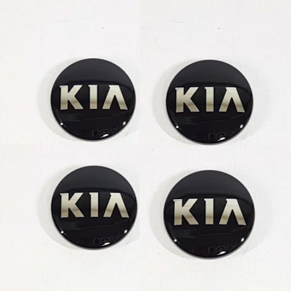 4-pak KIA04 - 58MM Navkapsler KIA Sølv one size