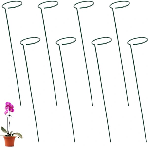 Plantestøtter, Runde Grønne Støtter til Planter, Hjælp Dine Planter