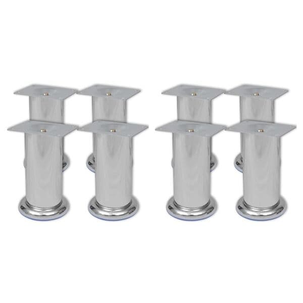 vidaXL Sofaben 8 runde krom 120 mm