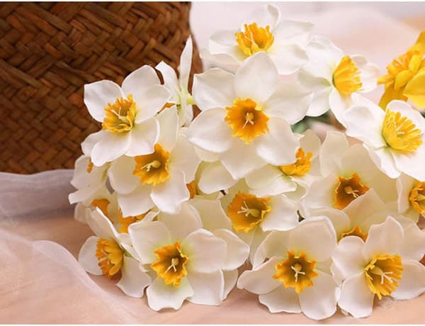 pc Kunstig Påskelilje Buket Kunstige Blomster Simulation, ZQKLA