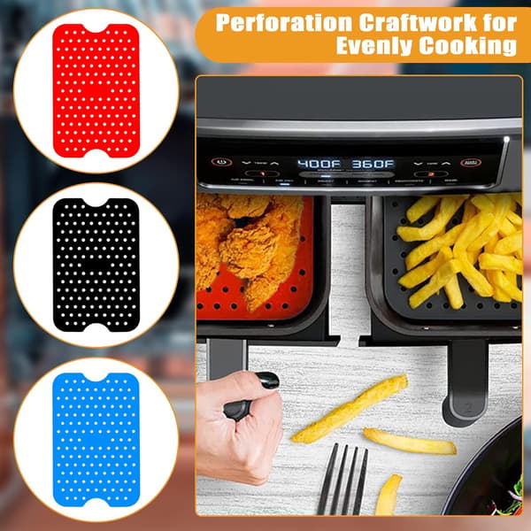 Airfryer tilbehør, genanvendelig silikone, 4-pak