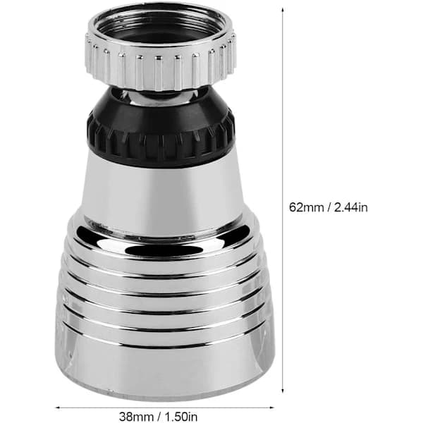 360° svängbart 3-färgs LED-kranmunstycke, 3-färgs LED-temperaturindikator