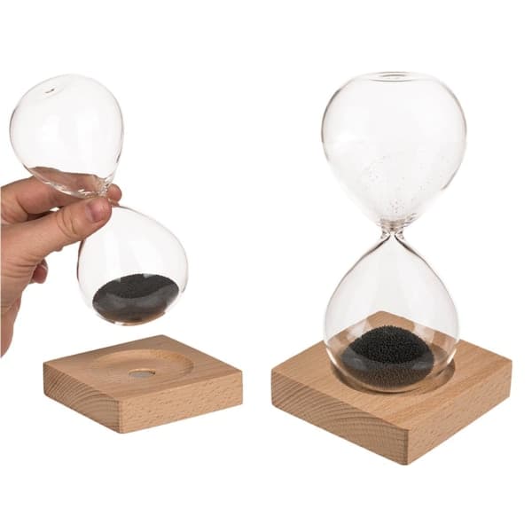 Timeglass med magnetisk sand - 16 cm