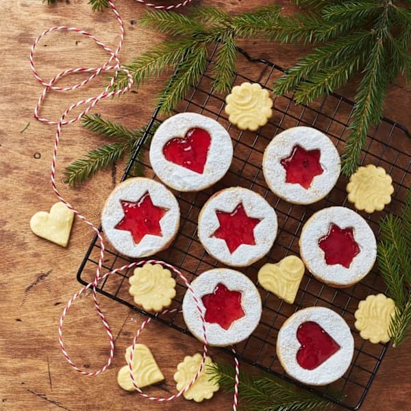 Julekakeformer Sett med 8, Kakeformer i rustfritt stål, Baking