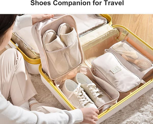 Sko kopp (Beige) for reise, rommer 3 par sko Reise B,ZQKLA