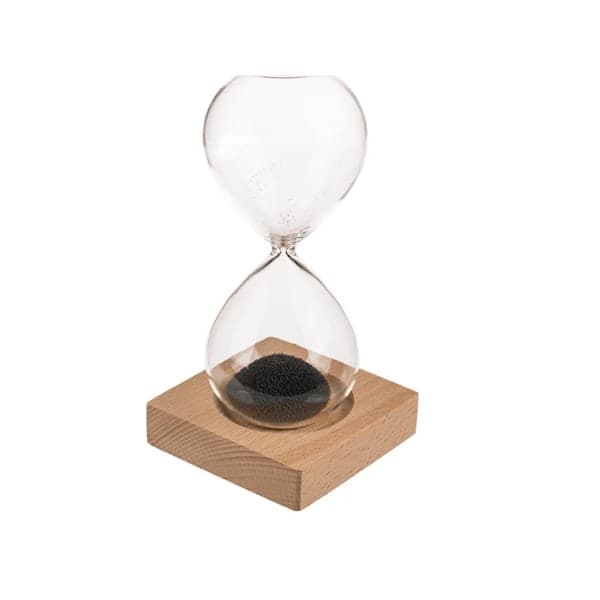 Timeglas med magnetisk sand - 16 cm