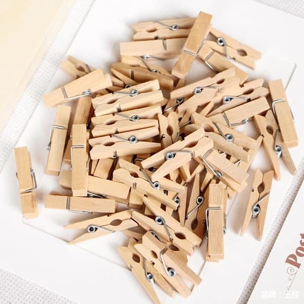 50 stk. treklips for daglige bilder, snacks, menyer 7,2*