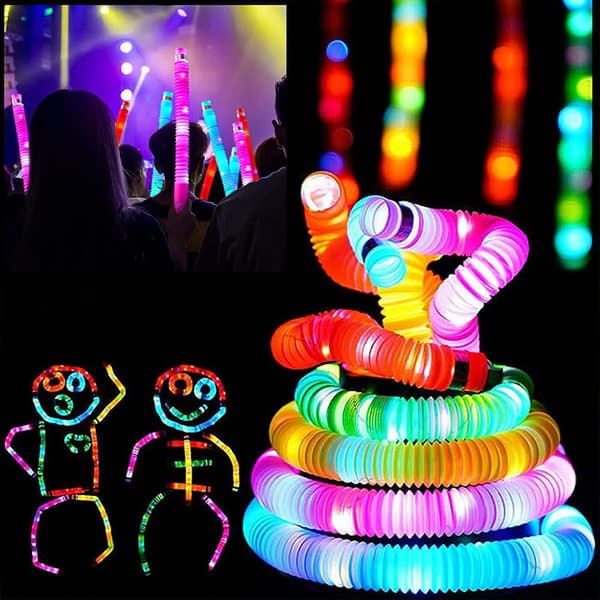 12-pakning (2 sett) LED-lyspinner, festgaver, store lyspinner