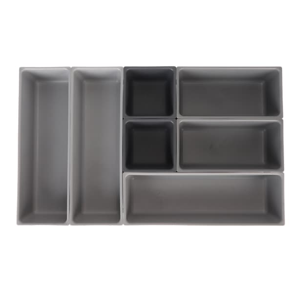 Bestikkboks Organizer Solid Plast Stor Kapasitet Multifunksjonell Redskapsorganisator for Kniv Gaffel Skje