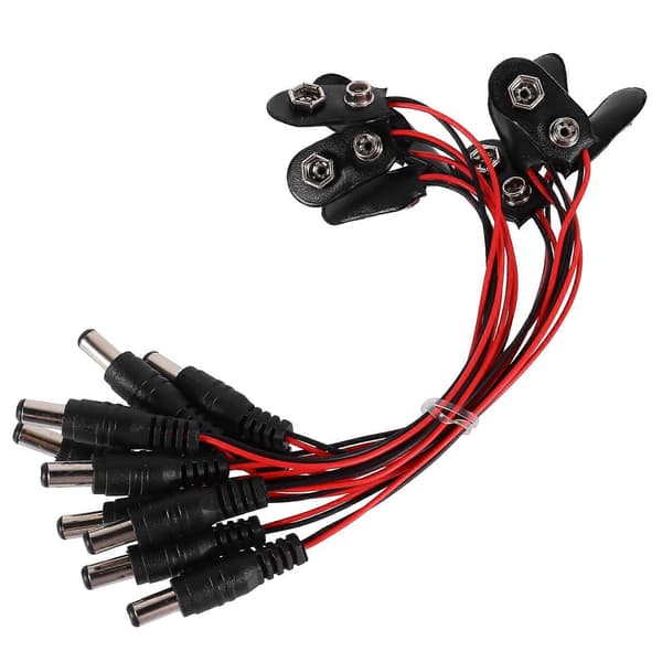 10 stk. 9V batterikontakter 9 volt battericlips kontaktspænder