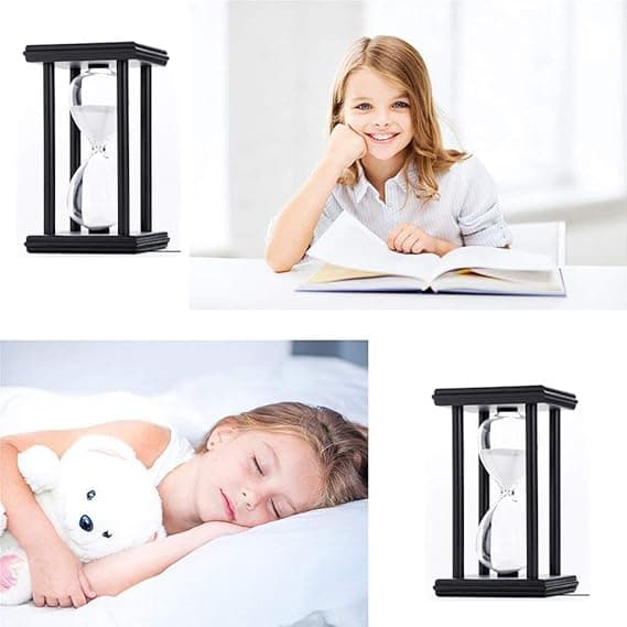 Timeglas 30/60 minutter Træ Sand Timeglas Ur til Kreativ G