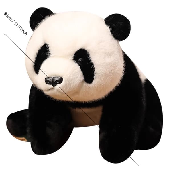 Følelsesmæssig terapi efter behov, realistiske panda-plysdyr, lindrer stress og giver trøst