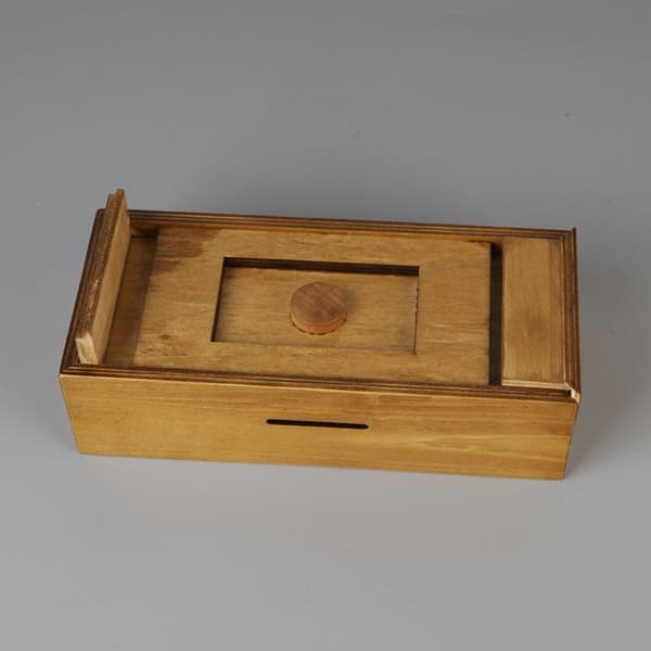 Pusselbox Presentförpackning 18 x 8 x 4,8 cm med Hemliga Fack Bordsdekor Hem