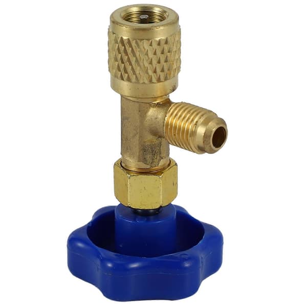Lavtryksdispenseringsventilåbner 1/4 SAE-tilslutning Kølemiddelbeholderhane til R22 R134A R410A