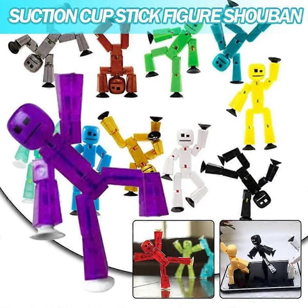 Skurkar & Hjältar - av Stikbot - Stop Motion Action Leksak med Sugpropp.