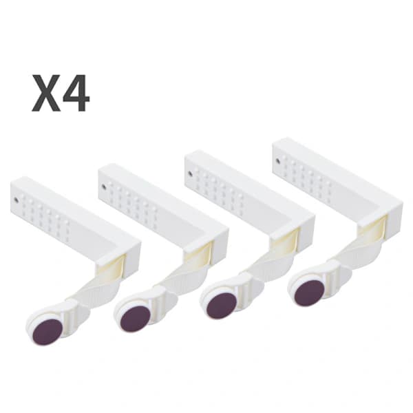 4-pack Lakanhållare Klämmor Täcke Fasta Automatiskt Infällbara