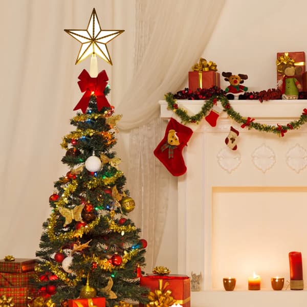 Juletre Toppstjerner LED-lys 3D Glitterstjerne Jul O