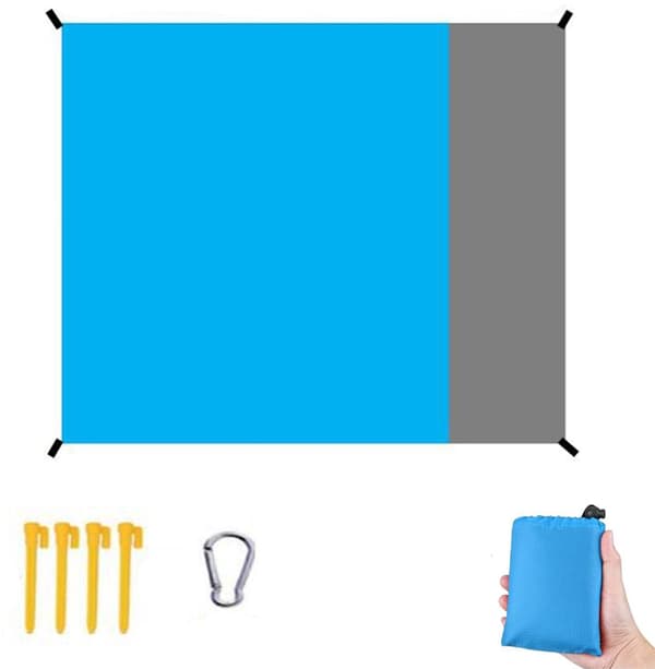 Picnicteppe - 200 X 210 cm - Mini Picnicteppe - Strandteppe - Utendørsteppe - Campingteppe - Hage Strandmatte - Sammenleggbart Campingteppe