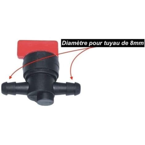 2x bränslekran kompatibel med Briggs & Stratton 698183 493960 494768 gräsklippare traktor bränslekran
