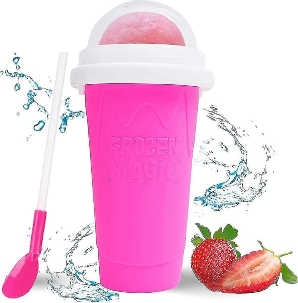 Slushie Mugg Slushy Maker Iskopp Silikonkopp Nypkopp Sommarkylare Smoothies Kopp Dubbla Lager Presskopp Slush Maker Kopp Smoothie Kopp