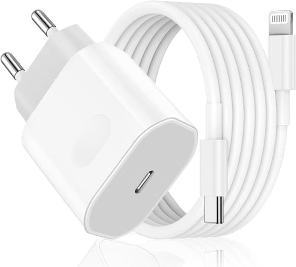Rask lader for iPhone 14/14 Pro/14 Pro Max / 14 Plus 13 12 11, 20W Original USB C strømadapter, hurtigladekontakt med 2m kabel