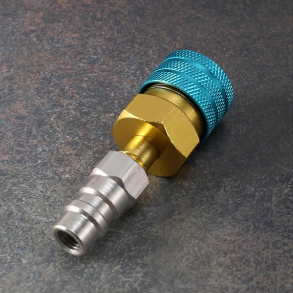 R1234Yf til R134A Quick Connect lavtryksside, R12 til R134A adapterstik til bil AC
