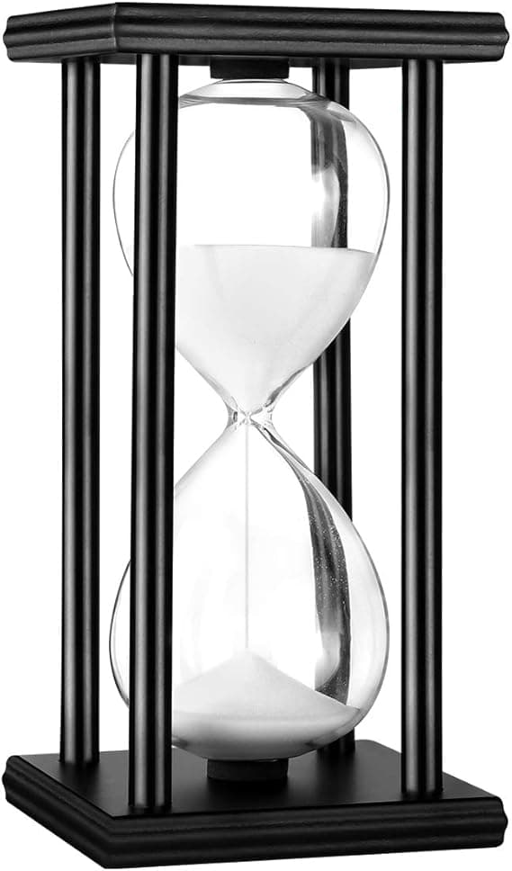 Timeglas 30/60 minutter Træ Sand Timeglas Ur til Kreativ G