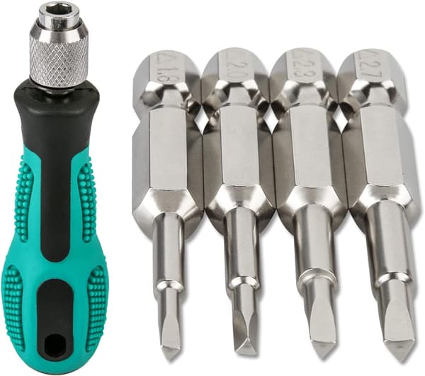 4 stk. trekant hode magnetisk skrutrekker bits sett (TA18 TA20
