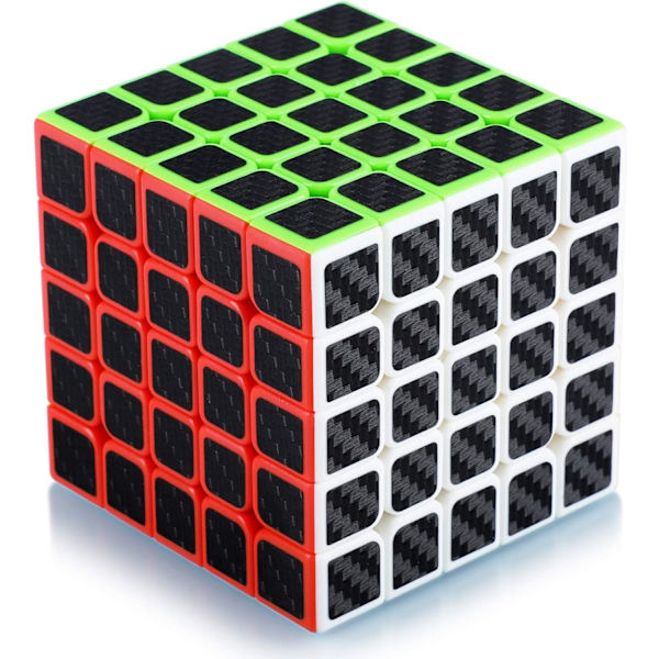 Magic Speed Cube 5x5x5 Speed Cube Magic Cube Karbonfiber, ZQKLA