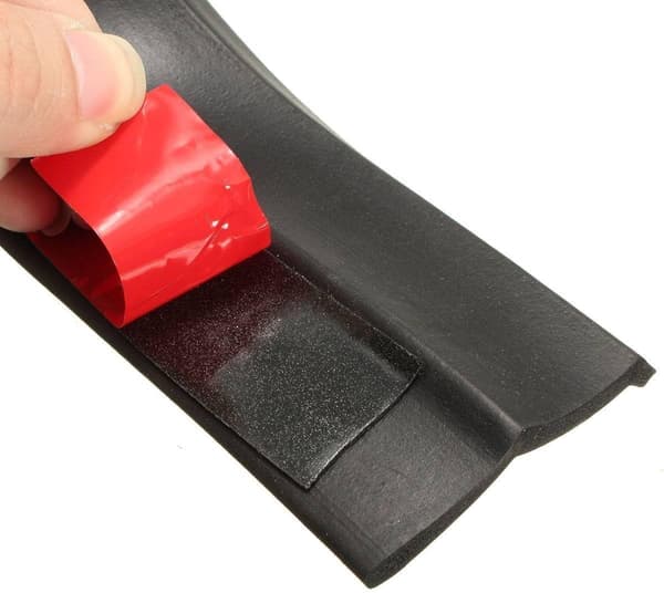 Universell frontfanger spoiler gummi dekal leppe splitter B