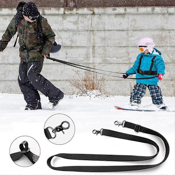 Skisele for barn Nybegynner skitrening sele Skate Snowboard js [] Rosa
