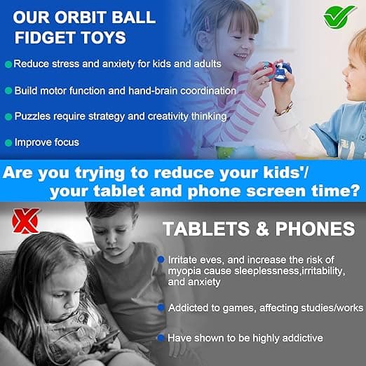 Ainutlaatuinen Orbit Ball Fidget -lelu, uutuushelmirata Infinity Cube S