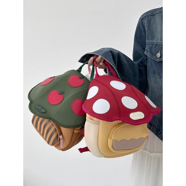 Söt Mini Svampryggsäck för Tonåringar, Lättvikts Nylon Studentryggsäck, Mode Reseryggsäck, Present till Flickor pink