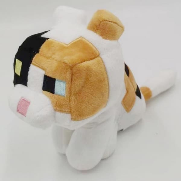 Keltainen Valkoinen Leopardi Minecraft Pehmolelu Pehmeät Pehmolelut 18cm(f2)