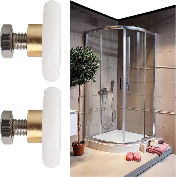 Duschdörrshjul - Duschdörrshjul - Duschhjul - skjutdörrshjul - Duschkabinhjul - diameter 19mm - reservdelar
