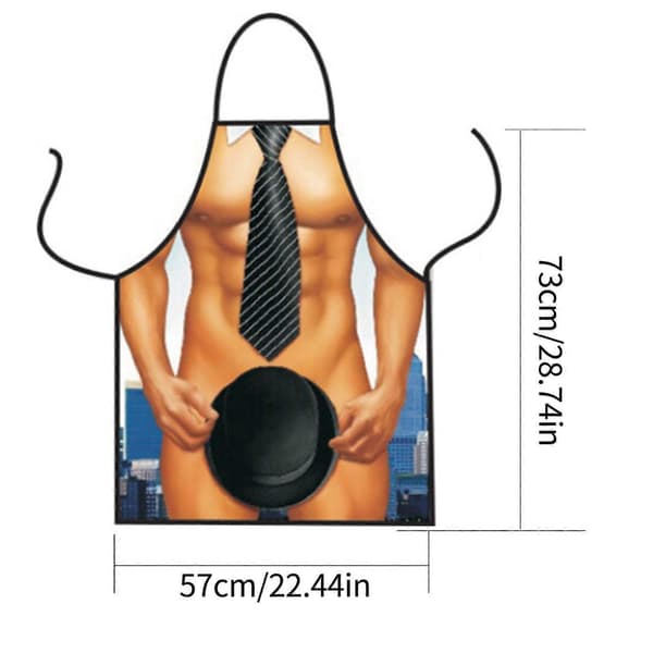 Sexig muskulös man köksförkläde köksförkläde Alla hjärtans dag present A01 ZLS231219002