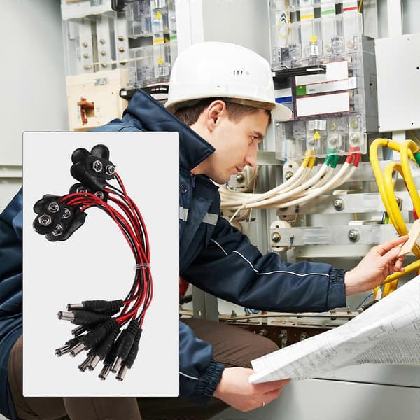 10 stk. 9V batterikontakter 9 volt battericlips kontaktspænder